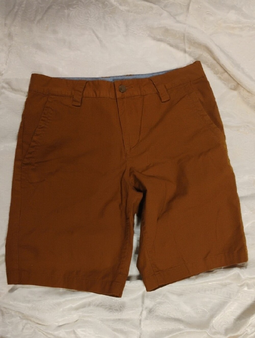 Toad And Co, Men's Casual Cotton Shorts - Rust Brown, Size 30